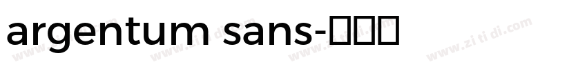 argentum sans字体转换